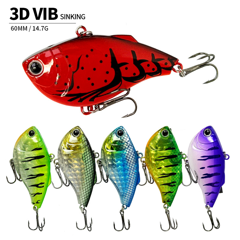 Fishing Lure Jerkbait - Przynęty wędkarskie VIB 60mm 14.7g Tonące