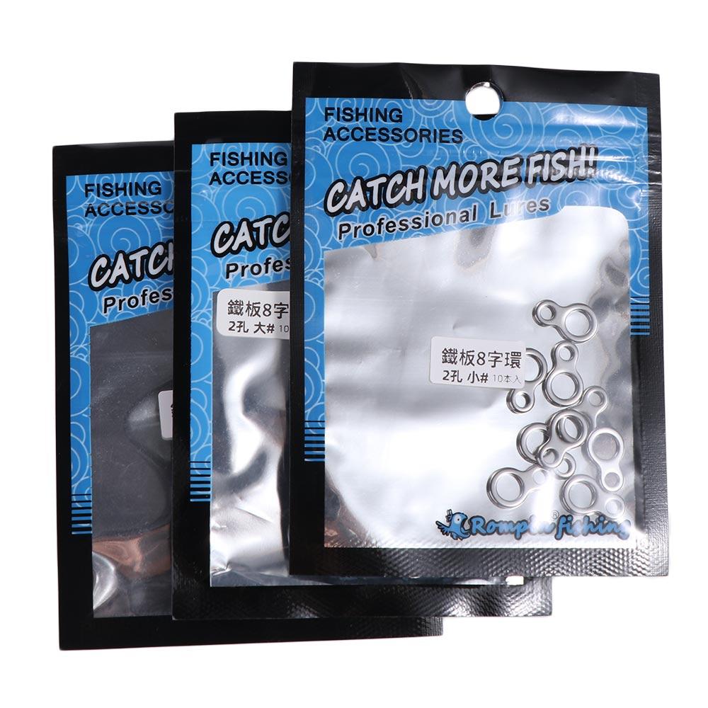 Fishing Lure Jig - 10 szt. Stal nierdzewna Pierścienie wędkarskie