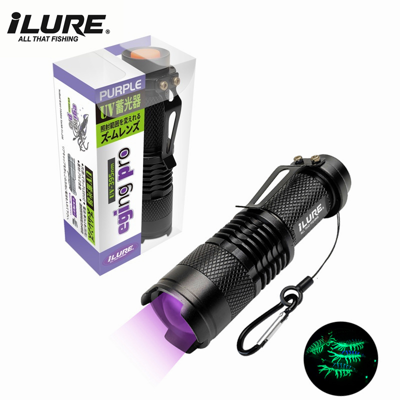 Fishing Lure Jig - Mini latarka UV 395nm ultrafioletowa przynęta