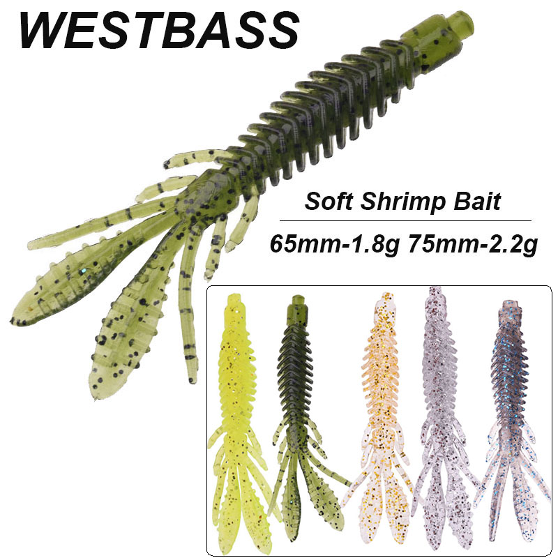 Fishing Lure Swimbait - WESTBASS 5 sztuk miękkie przynęty na