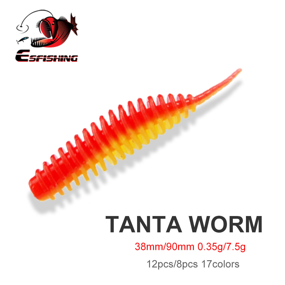Fishing Lure Swimbait - ESFISHING Przynęta Wędkarska Robak Tanta 38mm