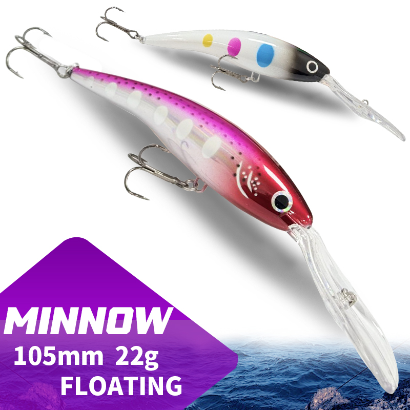 Fishing Lure Jerkbait - 105F Pływający Minnow 105MM 22G Przynęta