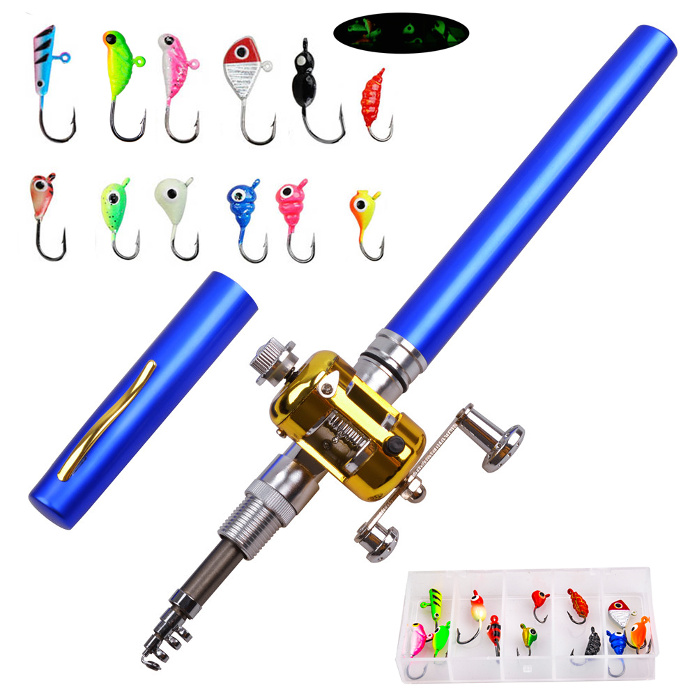Fishing Lure Jig - Mini wędka do wędkowania podlodowego Combo
