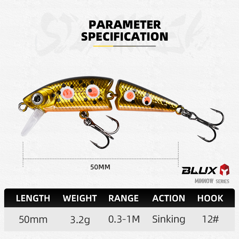 BLUX DR. Minnow Joint 50S Swim – Fishing Lure Swimbait recenzja i cena