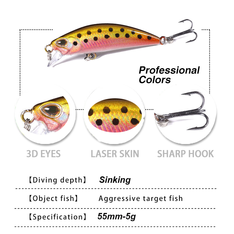 WESTBASS 1PX Micro Minnow Lure – Fishing Lure Swimbait recenzja i cena