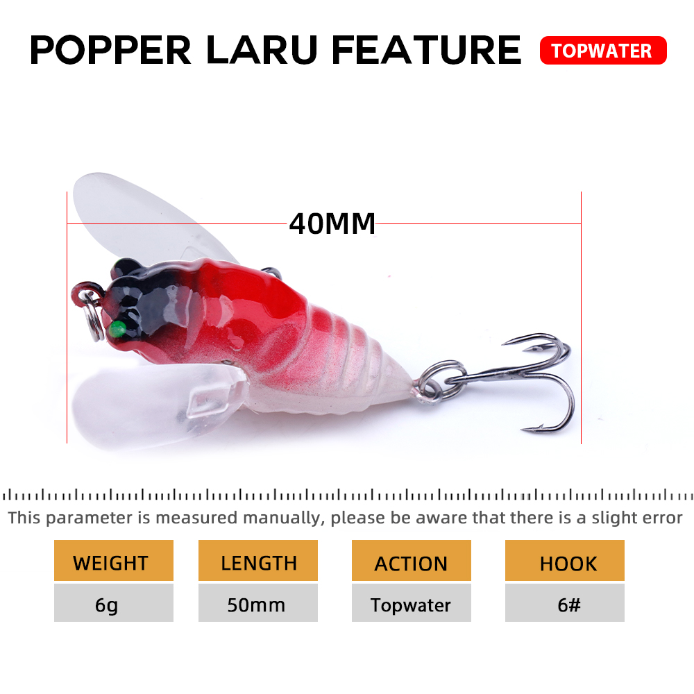 Agoie 6.5g 5cm Topwater Popper – Fishing Lure Popper recenzja i cena