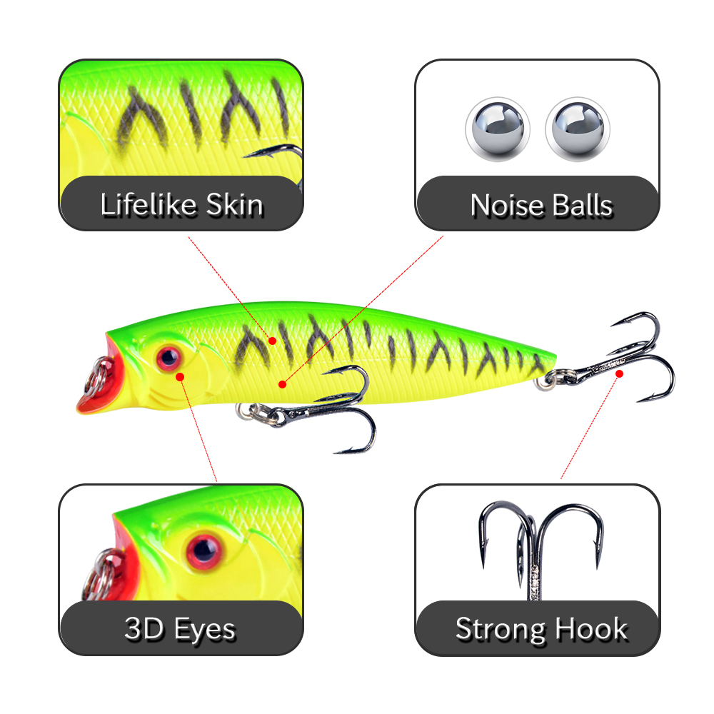 1 sztuk przynęty wysokiej jako – Fishing Lure Popper recenzja i cena
