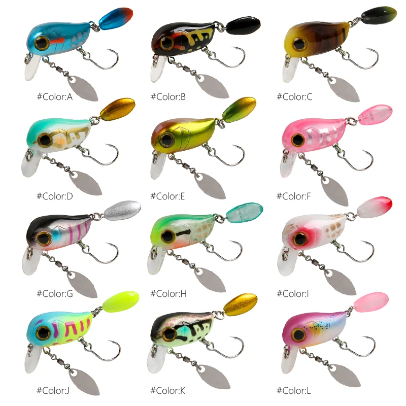 Pływające mikrokrankbaity 30mm – Fishing Lure Crankbait recenzja i cena