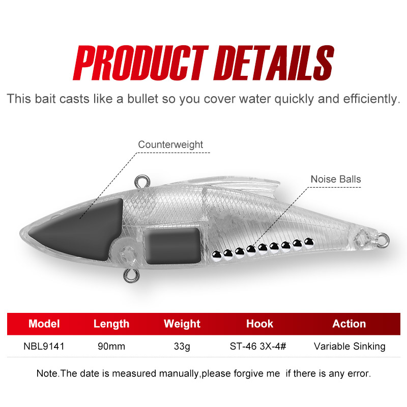 Noeby 3 sztuki 90mm 33g Tonące – Fishing Lure Crankbait recenzja i cena